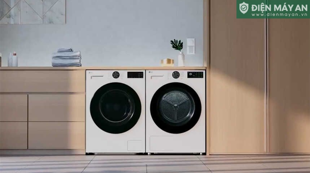 Máy sấy bơm nhiệt LG 9 Kg RB09NHP5W